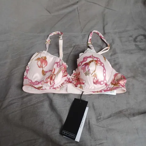 GUESS NATURAL BRA IN PINK FLORAL SIZE 30B