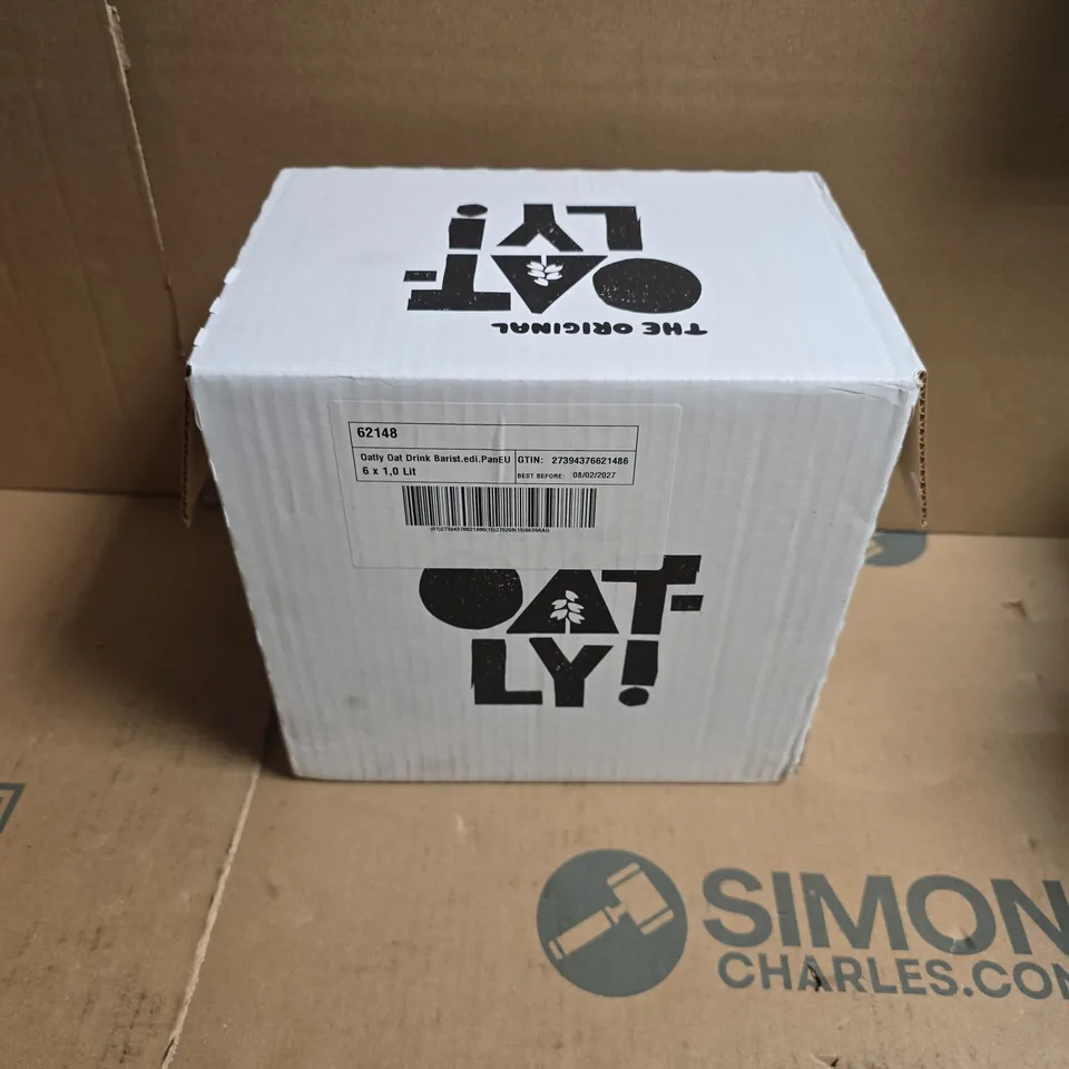 BOXED SET OF 6 OATLY OAT DRINK BARISTA DRINKS (1L)