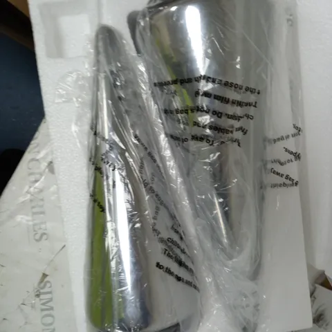 BOXED KELLY HOPPEN SET OF 2 INDOOR/OUTDOOR PRELIT GLASS DECOR - REFLECTIVE CONES