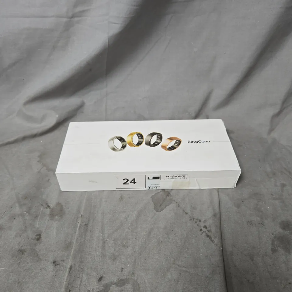 RINGCONN JEWELLERY RING IN PRESENTATION BOX SIZE 10. MISSING CABLE