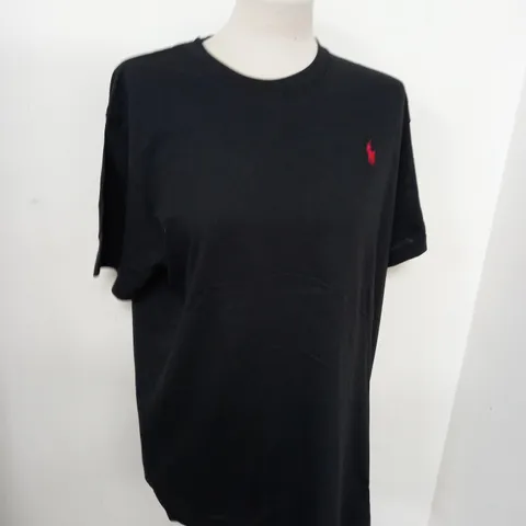 POLO RALPH LAUREN LOGO T-SHIRT IN BLACK SIZE L