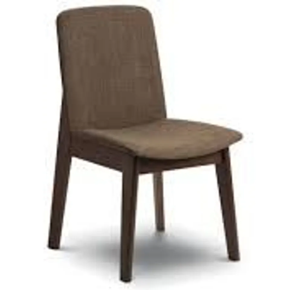 BOXED SET OF 2 KENSINGTON DINING CHAIRS - WALNUT/CAPPUCCINO (1 BOX)