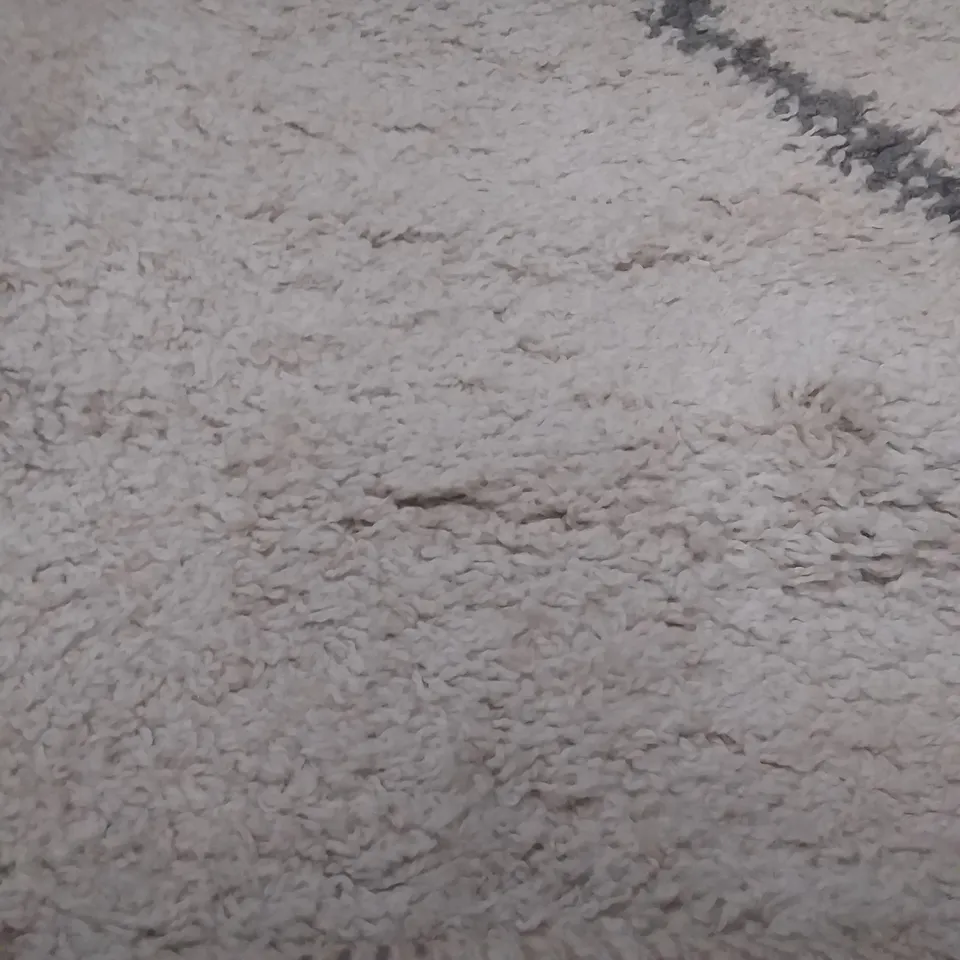 JACK POWER LOOM BLUE BEIGE BLACK RUG - 240 X 340CM