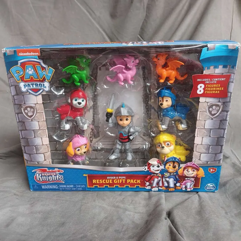 BOXED PAW PATROL RESCUE KNIGHTS RYDER & PUPS RESCUE GIFT PACK 