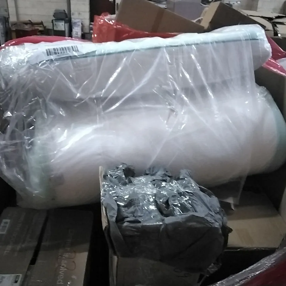 PALLET OF ASSORTED HOUSEHOLD GOODS AND PRODUCTS TO INCLUDE;RETRACTABLE SAFETY GATE,BOOSTER SEAT,SMART AIR PURIFIER