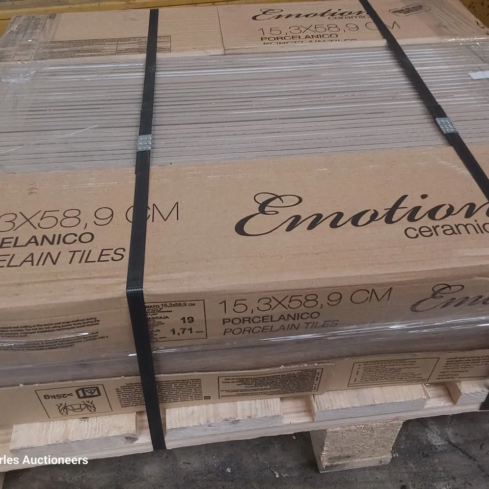 PALLET OF 66 RIBERA NATURAL CERAMIC TILES 15.3mm X 58.9mm (5.9M2)