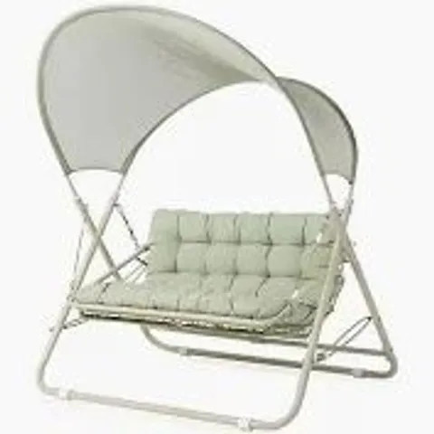 BOXED FOLDING DOUBLE SWING CHAIR WITH CANOPY