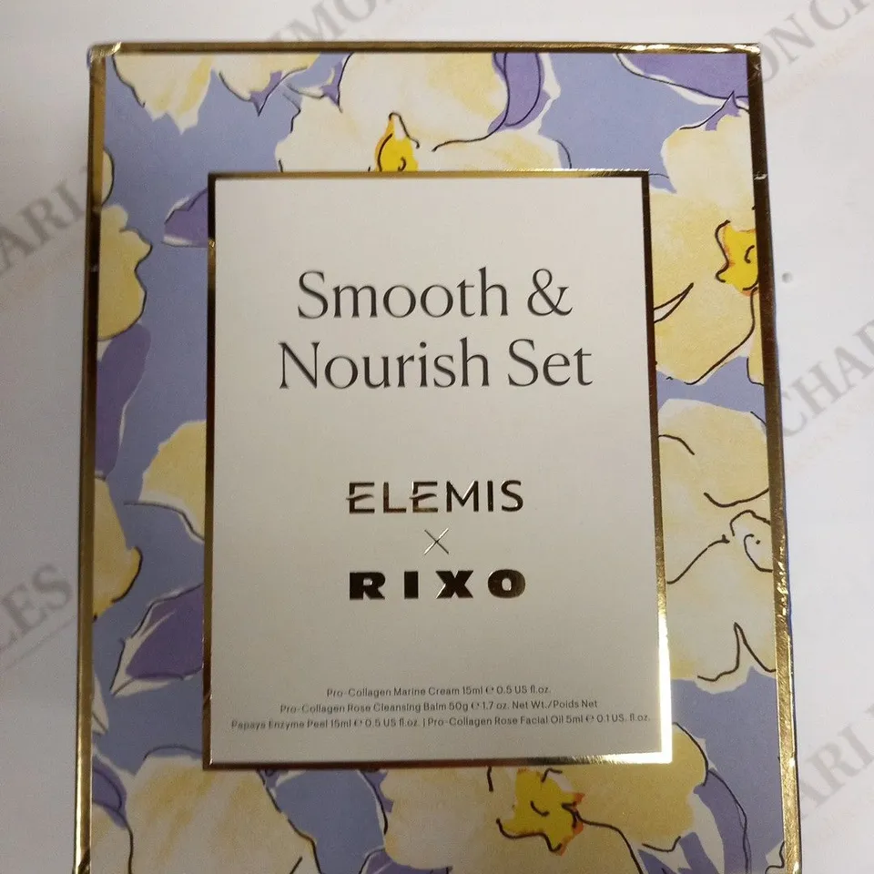 BOXED ELEMIS SMOOTH AND NOURISH SET ELEMIS AND RIXO