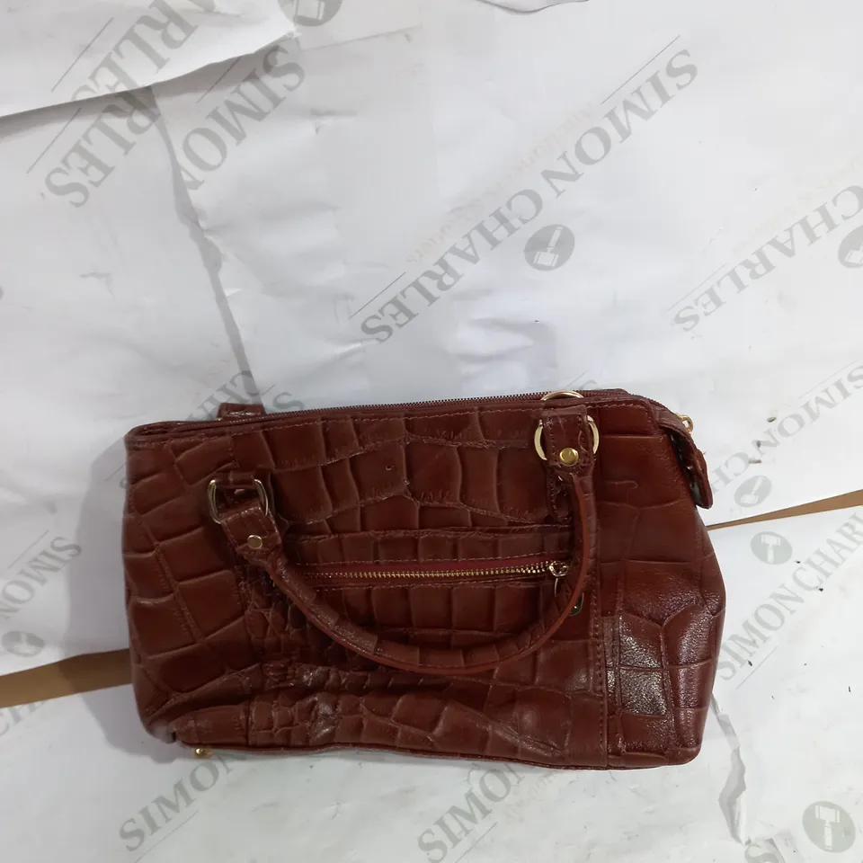 ASHWOOD CROC LEATHER MEDIUM MULTIWAY BAG