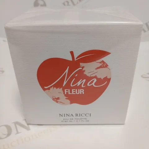 BOXED AND SEALED NINA FLEUR NINA RICCI EAU DE TOILETTE 80ML