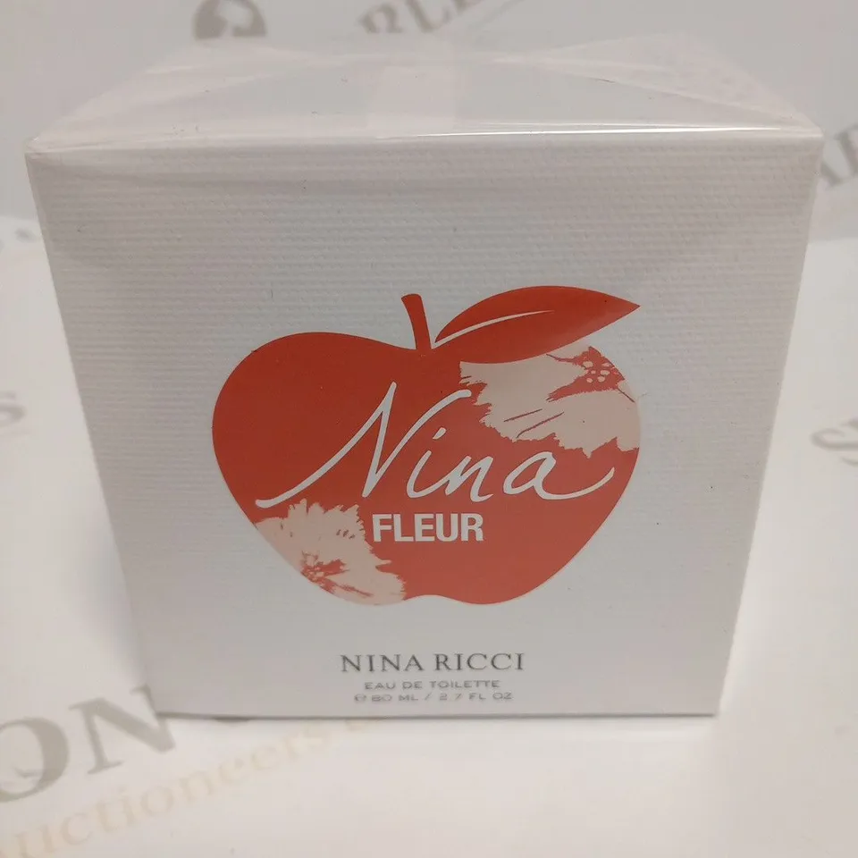 BOXED AND SEALED NINA FLEUR NINA RICCI EAU DE TOILETTE 80ML