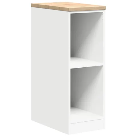 BOXED SOLID WOOD SINGLE STORAGE CABINET (85CM H X 30CM W X 51CM D) - 1 BOX