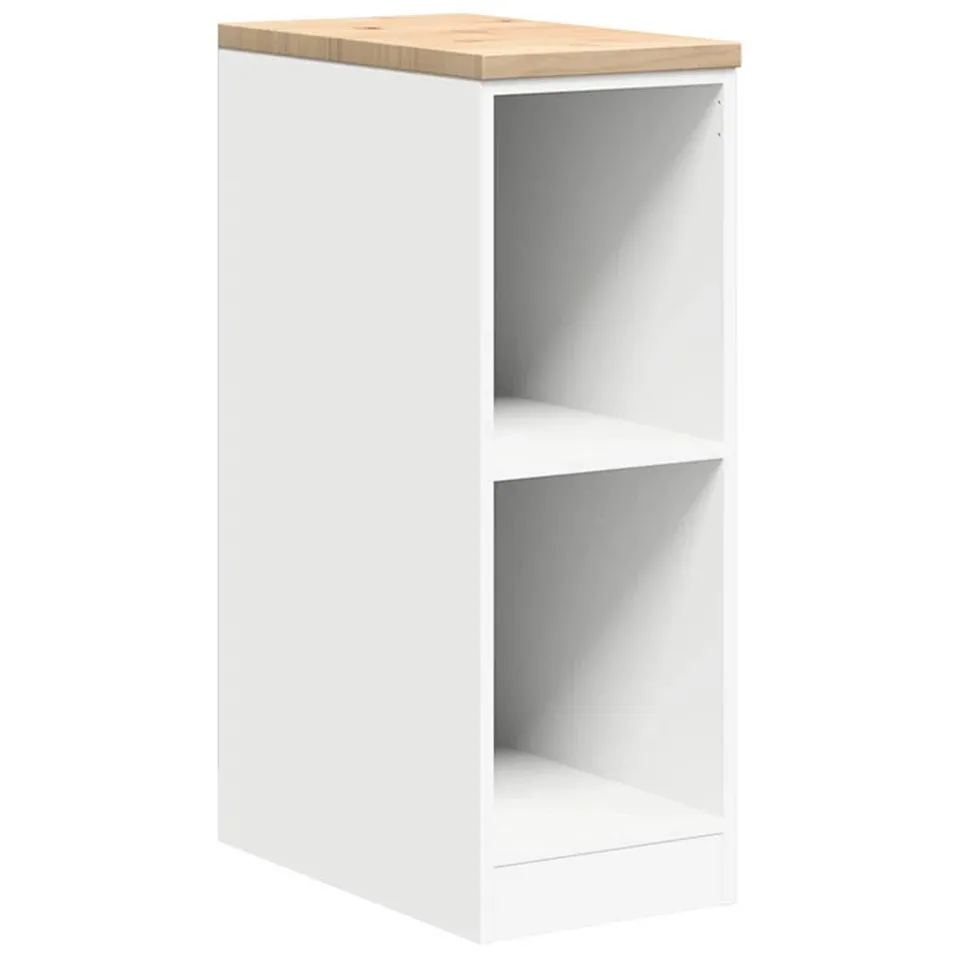 BOXED SOLID WOOD SINGLE STORAGE CABINET (85CM H X 30CM W X 51CM D) - 1 BOX