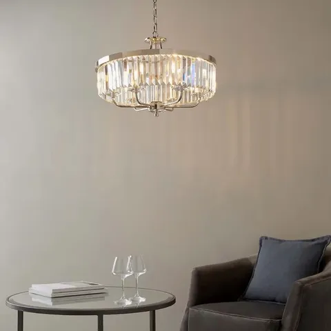 BOXED NIAMH 6-LIGHT CRYSTAL CHANDELIER