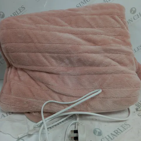 COZEE HOME VELVETSOFT HEATED THROW IN PINK