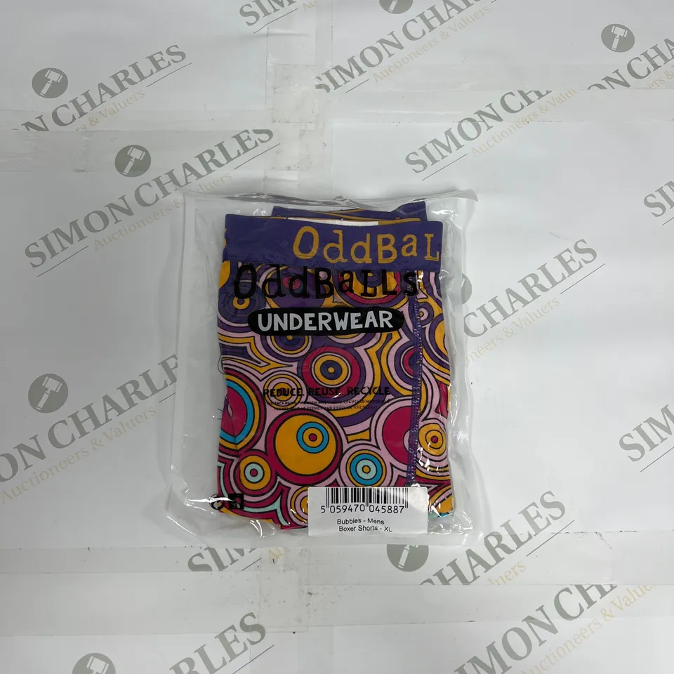 ODDBALLS UNDERWEAR BOXER SHORTS IN BUBBLES SIZE XL
