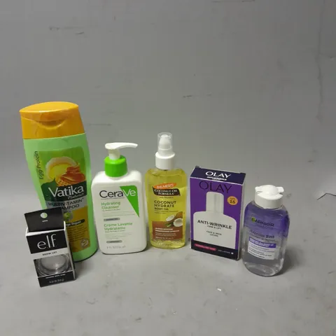 APPROXIMATELY 20 ASSORTED HEALTH & BEAUTY ITEMS TO INCLUDE - OLAY ANTI-WRINKLE FLUID, ELF BROW LIFT AND PALMER'S BODY OIL