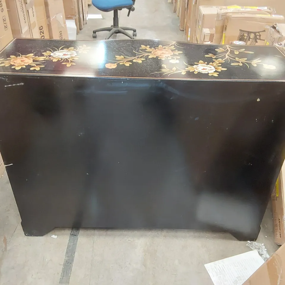 MOTHER OF PEARL BOW FRONT ORIENTAL CHINESE SIDEBOARD