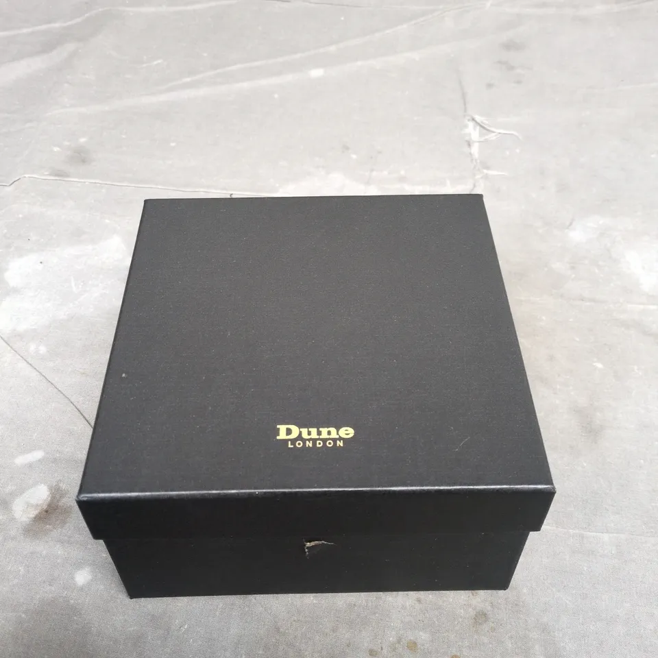 DUNE LONDON BURGUNDY CRYSTAL FLOWER BROOCH