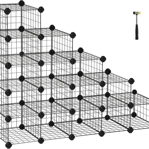 BOXED SONGMICS SHOE CABINET MODULAR MESH PANEL ORGANIZER