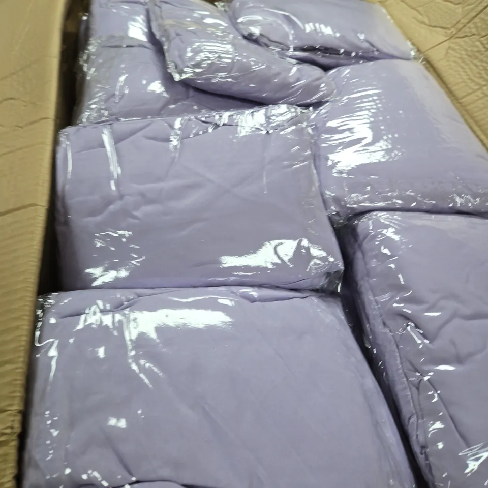 BOX OF APPROXIMATELY 30 X TOPAZ LUXE HOME LILAC DEEP FITTED SHEET – SUPER KING, MICROFIBRE POLYESTER