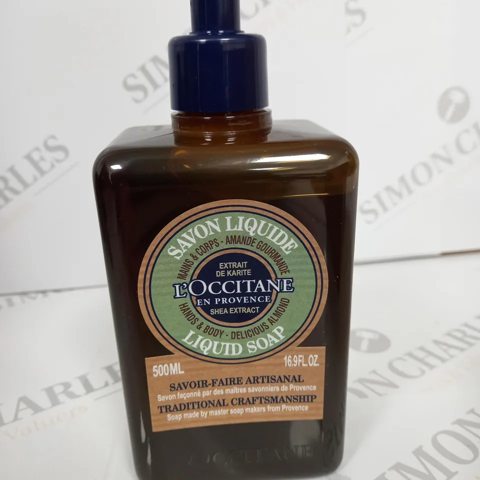 L'OCCITANE SHEA ALMOND HAND & BODY SHEA EXTRACT LIQUID SOAP 500ML