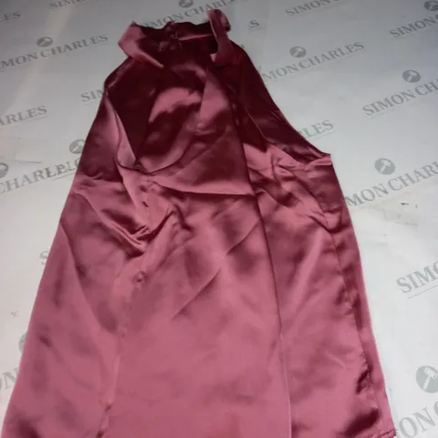 OASIS TWIST NECK SATIN HALTER TOP SIZE 16