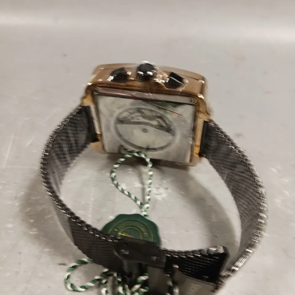 GAMAGES ASTUTE ROSE GREEN DIAL WATCH 
