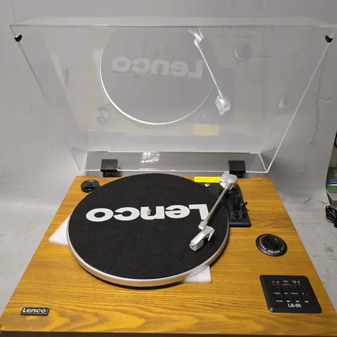 BOXED LENCO TURNTABLE WITH BLUETOOTH AND BUILT IN SPEAKERS - LS-55WA