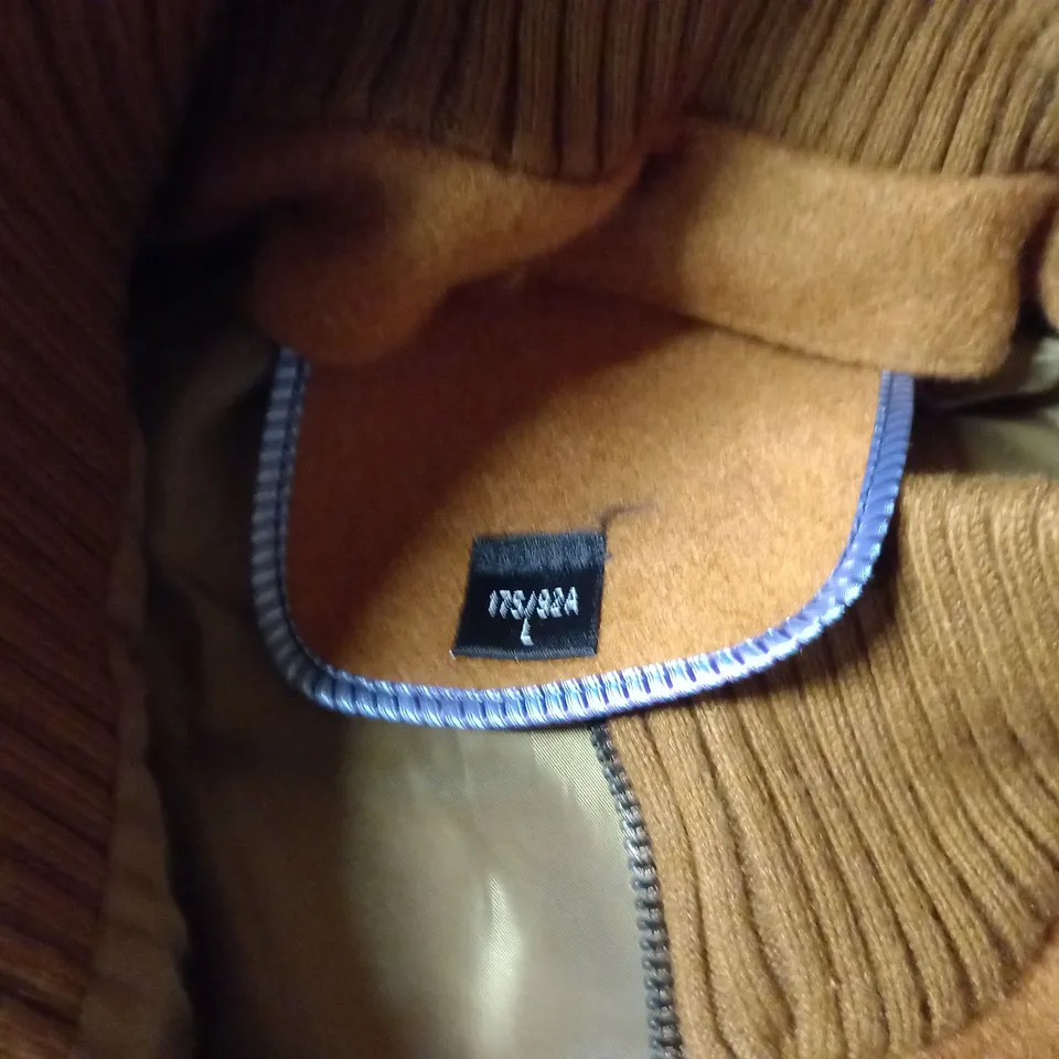 DESIGNER STYLE BROWN JACKET - SIZE L