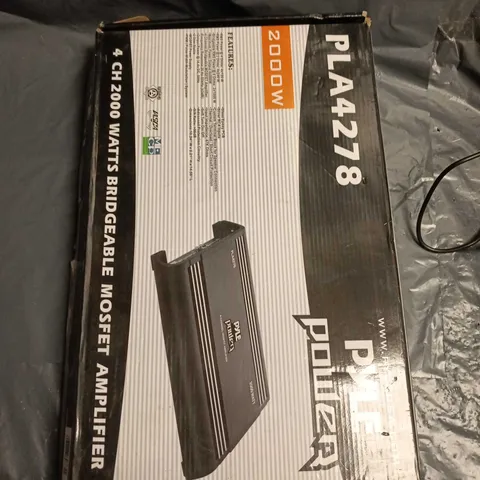 PYLE PLA4278 4-CHANNEL 2000W BRIDGEABLE MOSFET AMPLIFIER