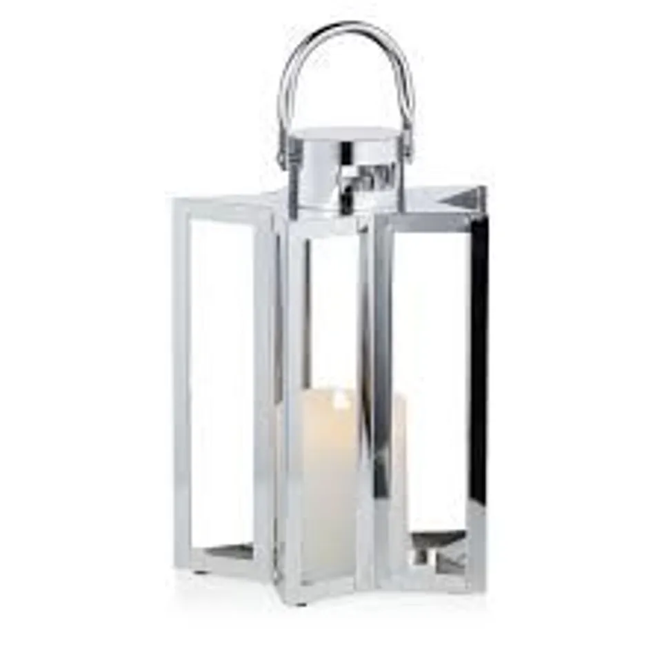 HOME STORIES STAR SHAPED LANTERN WITH FLAMELESS CANDLE