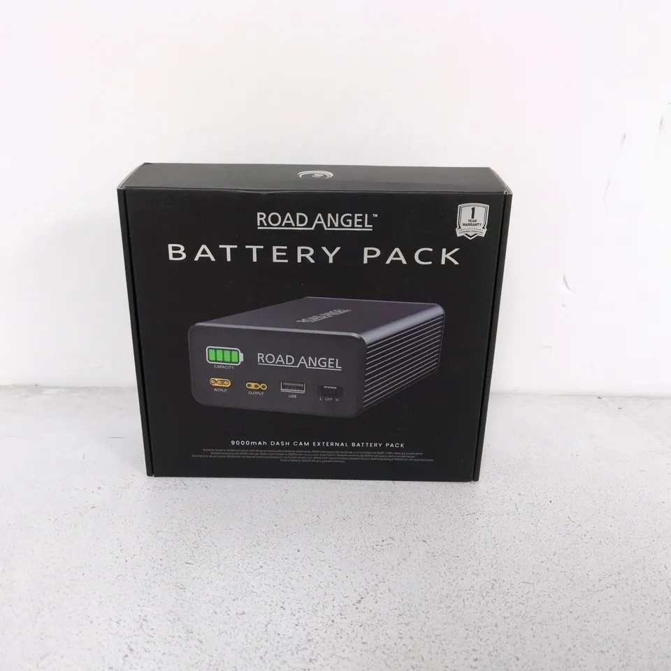 BOXED ROAD ANGEL 9000MAH DASH CAM EXTERNAL BATTERY PACK