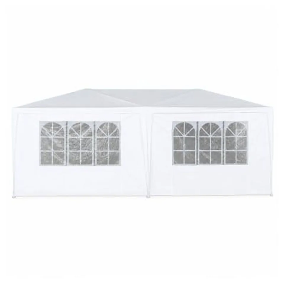3M X 6M WHITE WATERPROOF GARDEN GAZEBO MARQUEE AWNING PARTY TENT