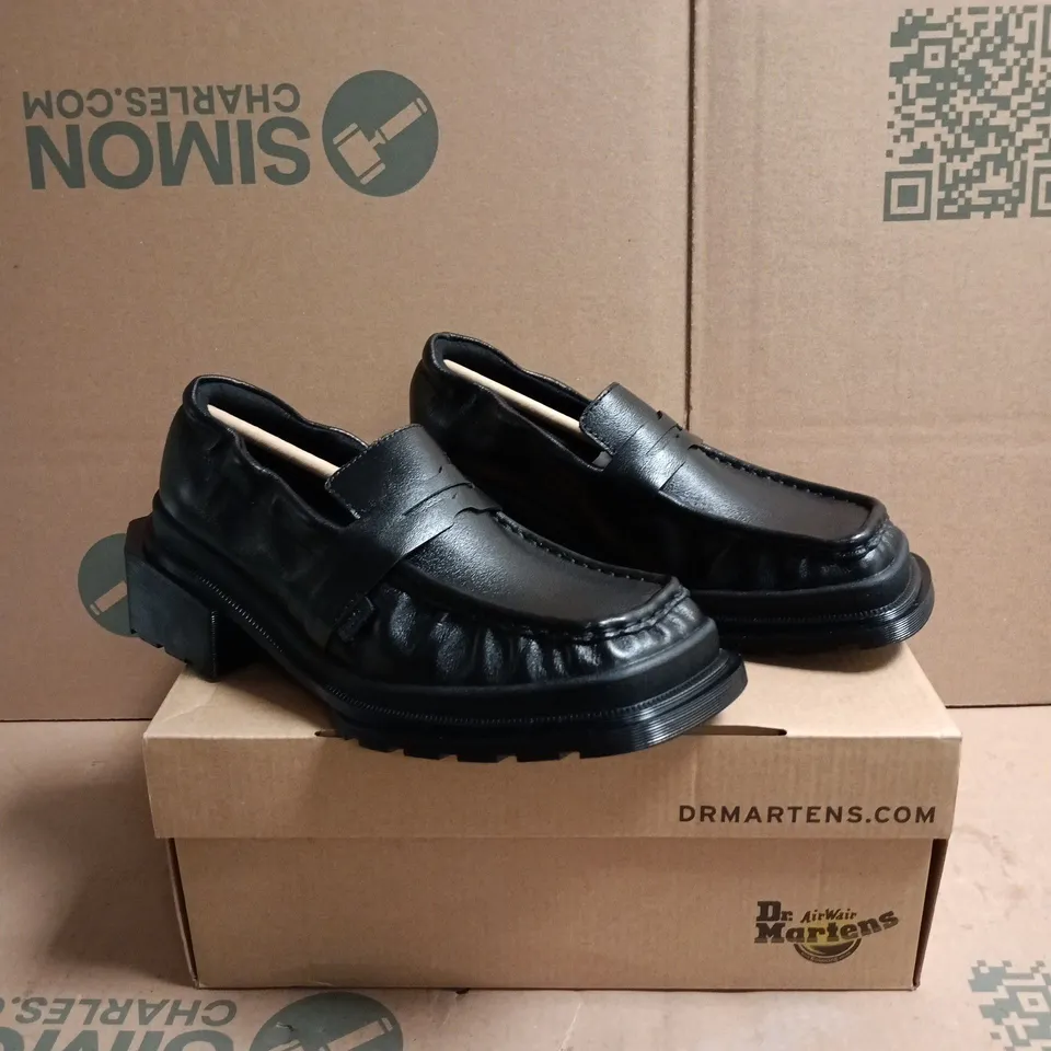 DR. MARTENS MAYBOLE LOAFER - BLACK, MILLED GLOSS, UK 4 (EU 37)