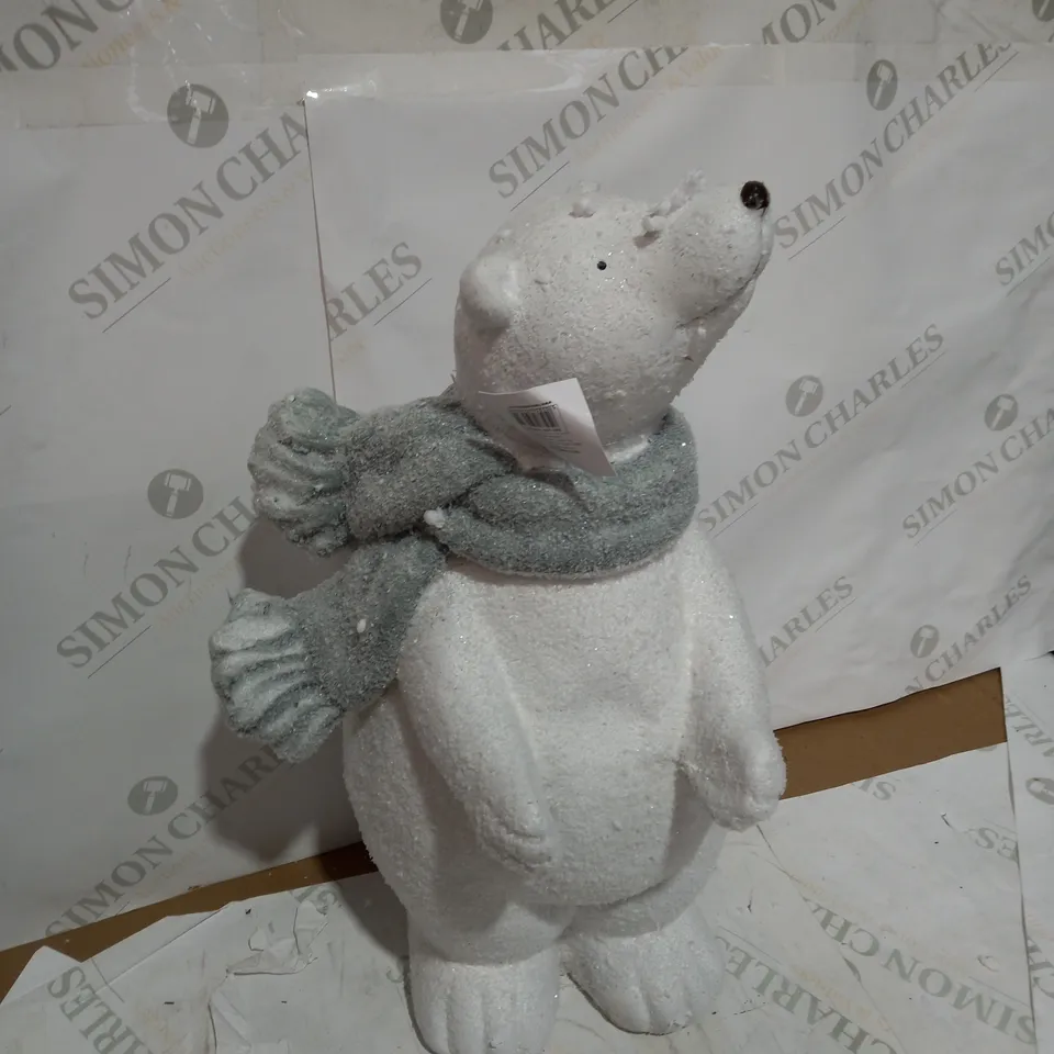 BOXED POLAR BEAR IN SCARF WITH LIGHT RRP £44.99