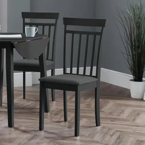 BOXED SIDE CHAIR SET EXETER OF SOLID WOOD SET OF 2 (1 BOX)