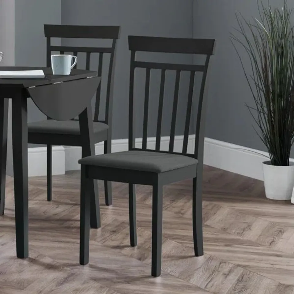 BOXED SIDE CHAIR SET EXETER OF SOLID WOOD SET OF 2 (1 BOX)