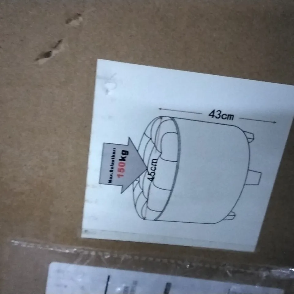 BOXED YELLOW STORAGE STOOL