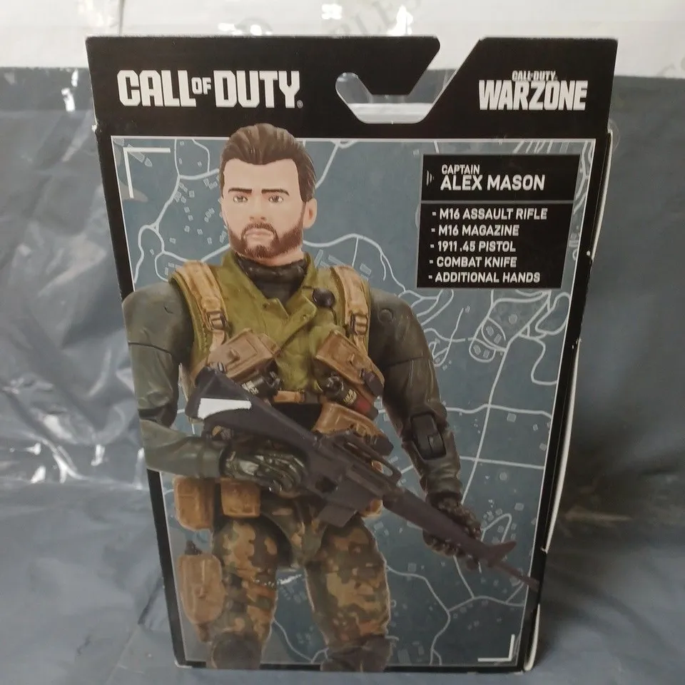 CALL OF DUTY WARZONE CAPTAIN ALEX MASON ACTION FIGURE WITH ACCESSORIES