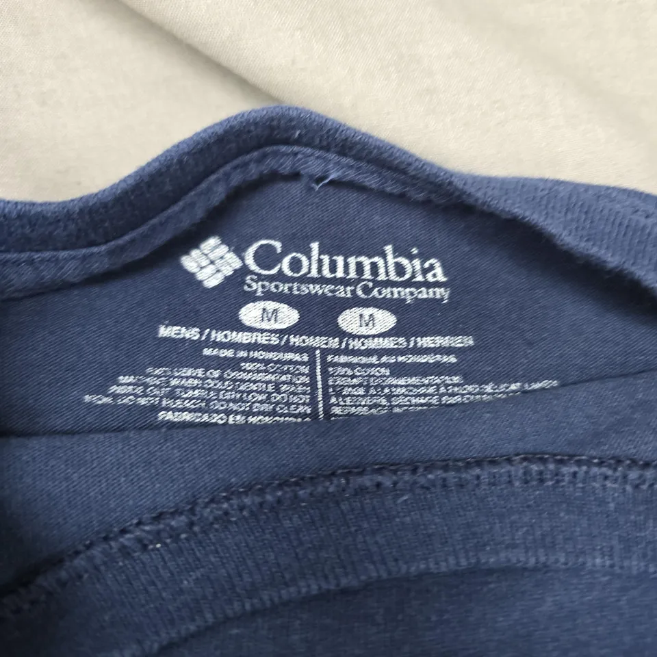 COLUMBIA PFG T-SHIRT - NAVY, MEN'S SIZE M