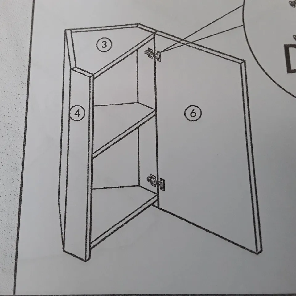 BOXED CORNER SHELVING UNIT WHITE