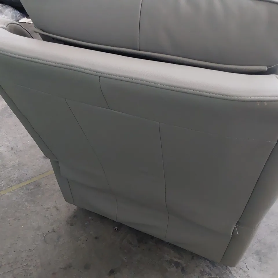 QUALITY BRITISH DESIGNER G PLAN KINGSBURY POWER RECLINING EASY CHAIR CAMBRIDGE GREY LEATHER 