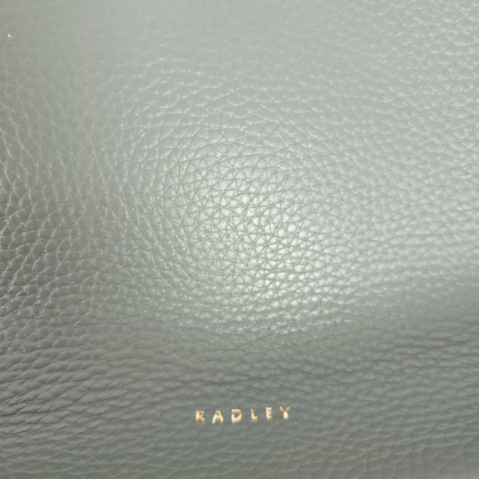 RADLEY GREEN LEATHER HANDBAG