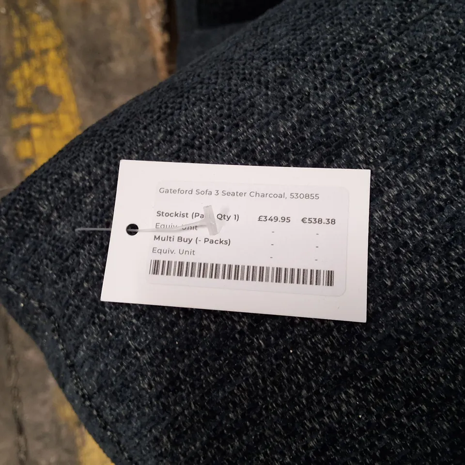 GATEFORD 3-SEATER SOFA IN CHARCOAL