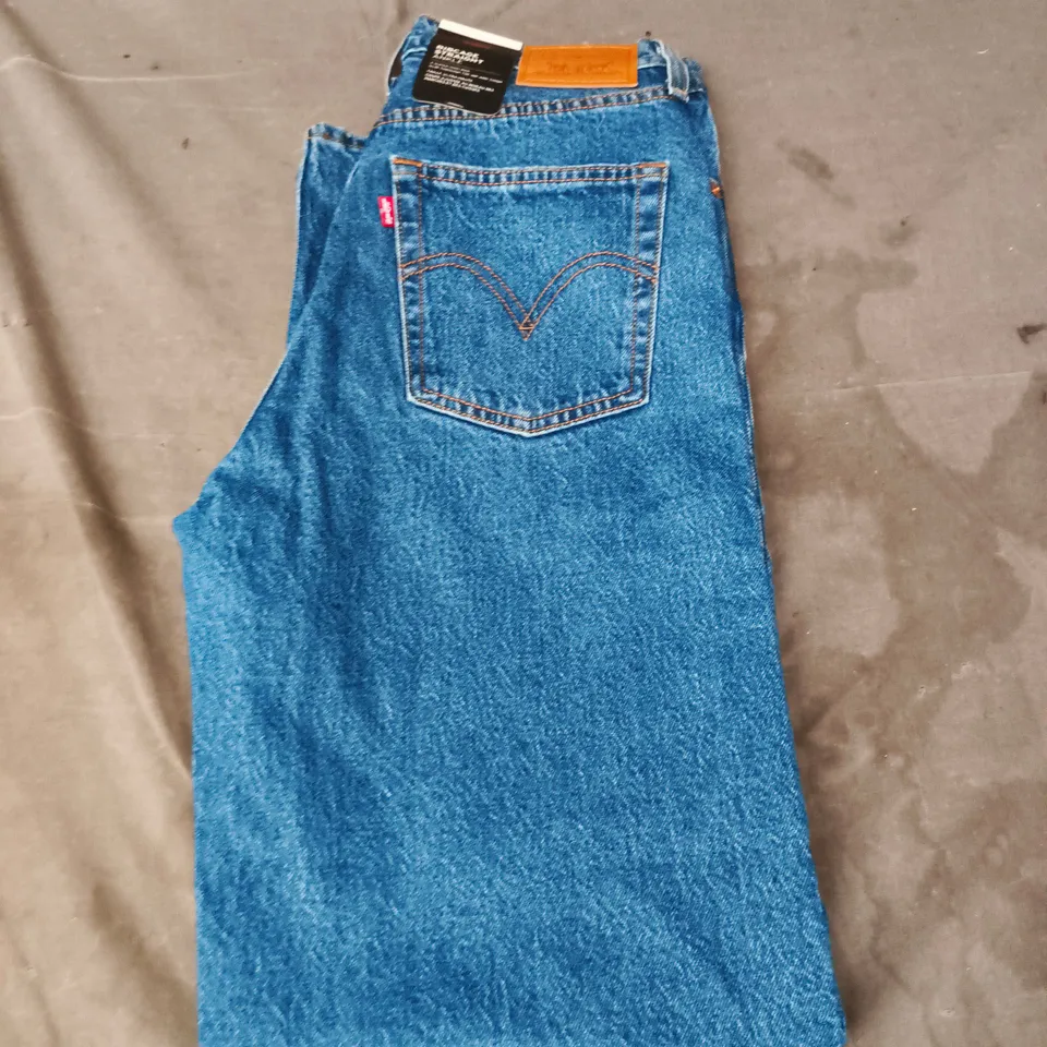 LEVI'S RIBCAGE STRAIGHT ANKLE JEANS – BLUE DENIM - UK SIZE W27 X L29