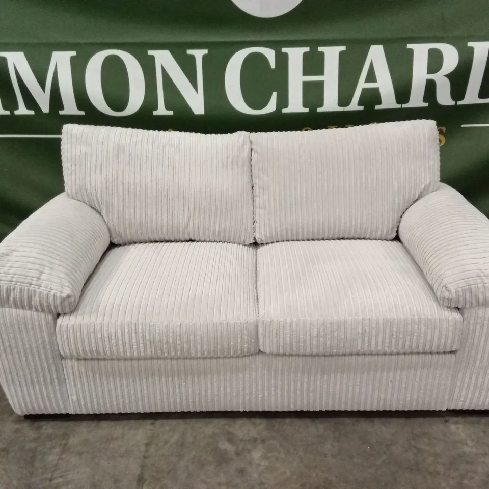 AMALFI STANDARD BACK FABRIC 2 SEATER SOFA - SILVER RRP £449