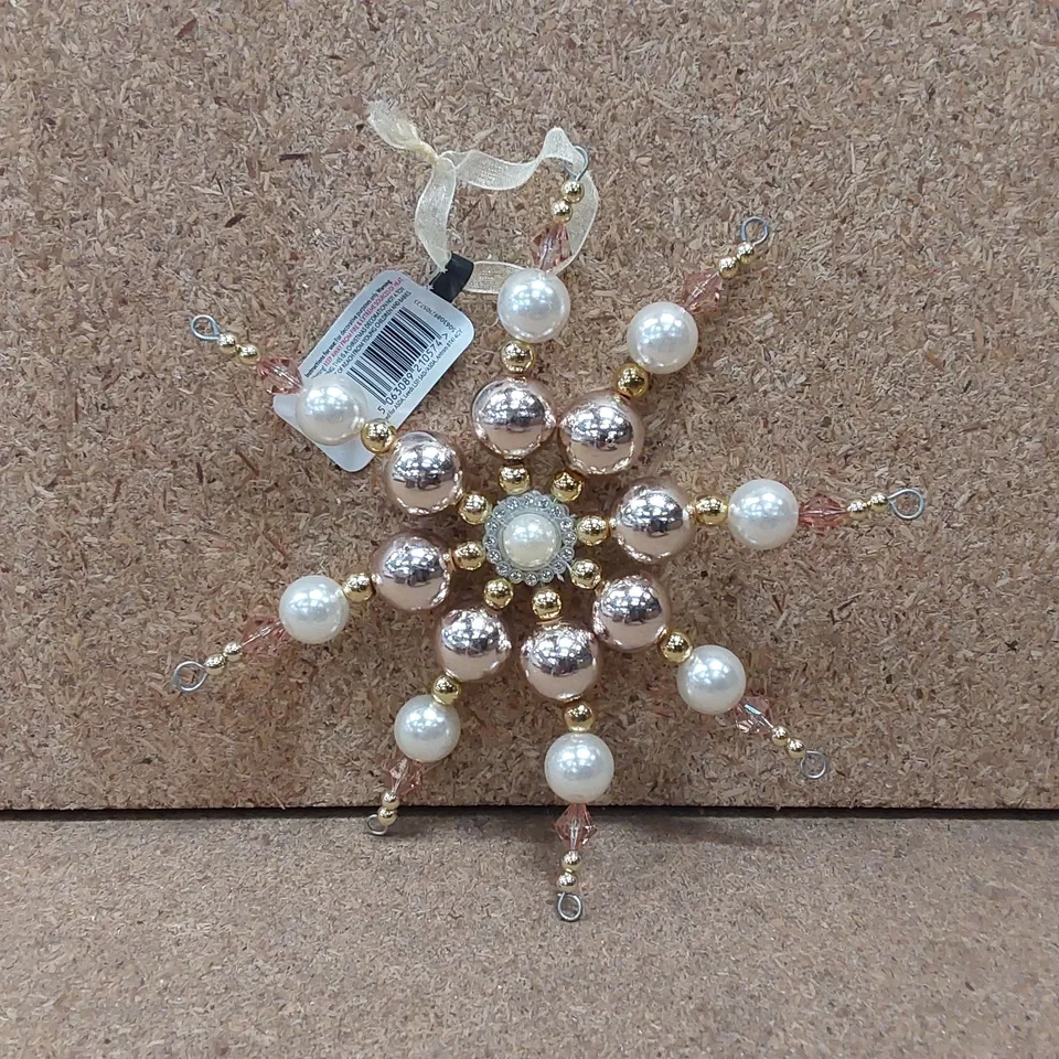 10 X BOXES OF FESTIVE CHRISTMAS PS BEAD STARS - APPROX 6 STARS PER BOX 