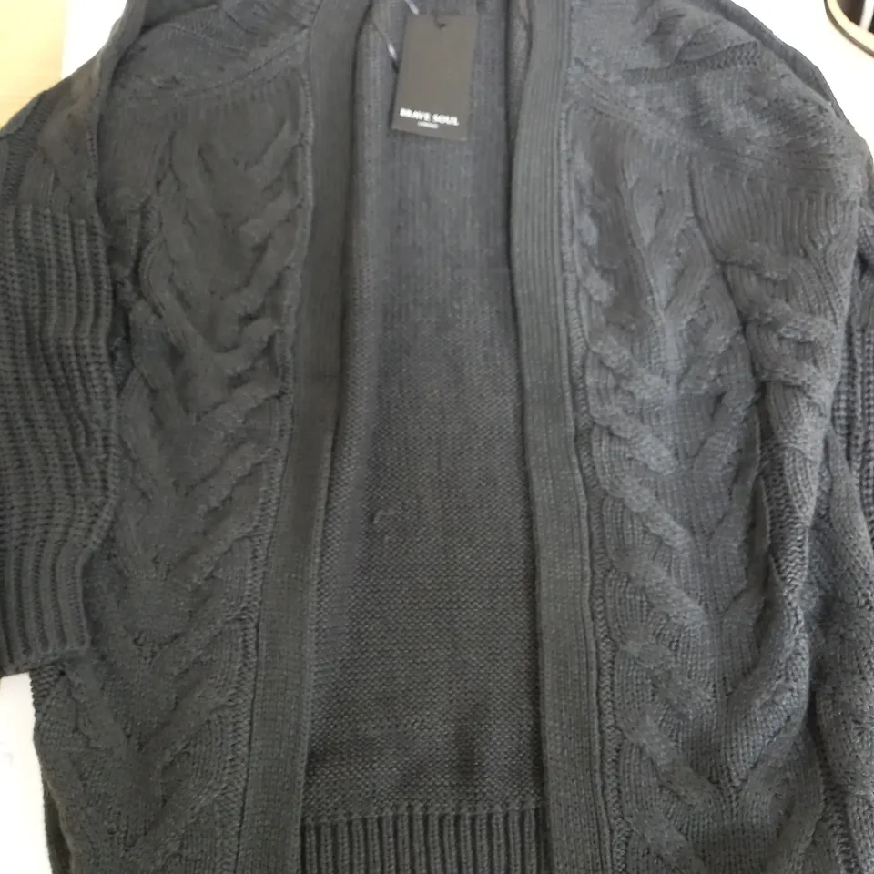 BRAVE SOUL LONDON BLACK CARGIAN - SIZE 12