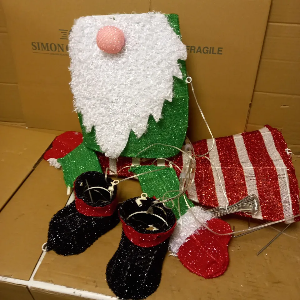 FESTIVE INDOOR OUTDOOR LARGE PRE-LIT GNOME